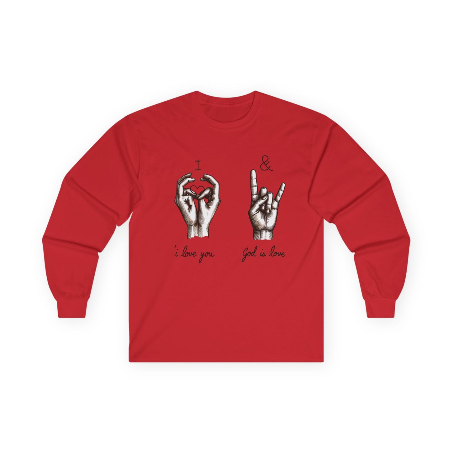 Women's Long Sleeve Tee - Sign Language