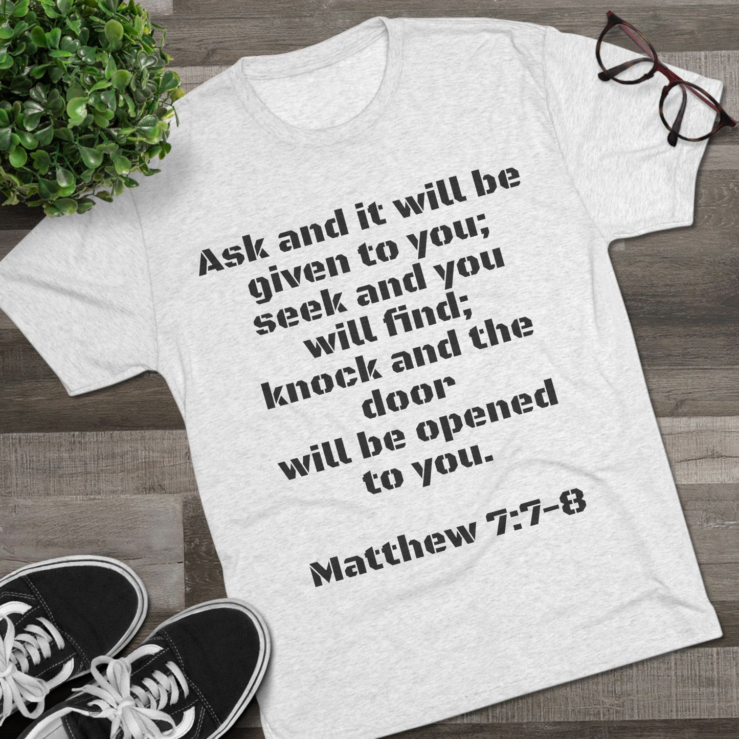 Men's T-Shirt - Matthew 7-7