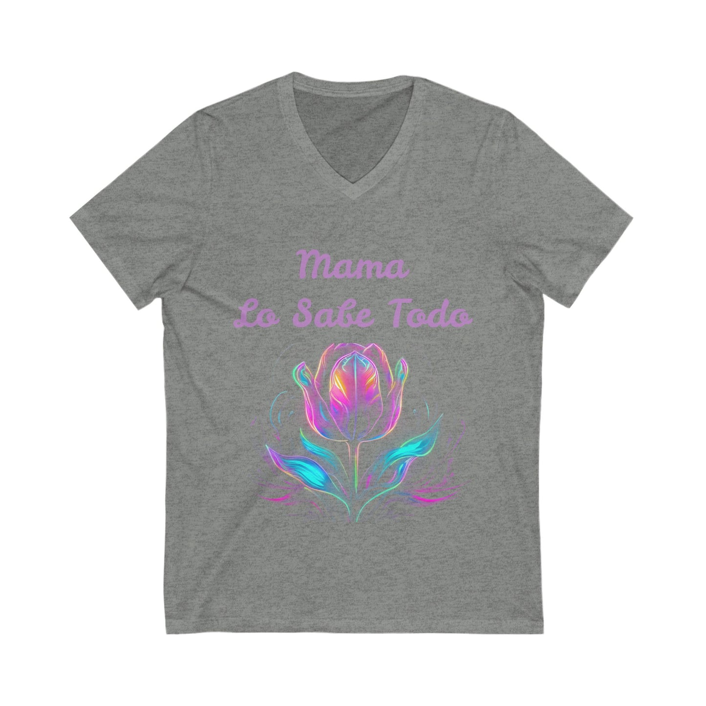 Floral Mama V-Neck Tee - Perfect Gift for Mother's Day