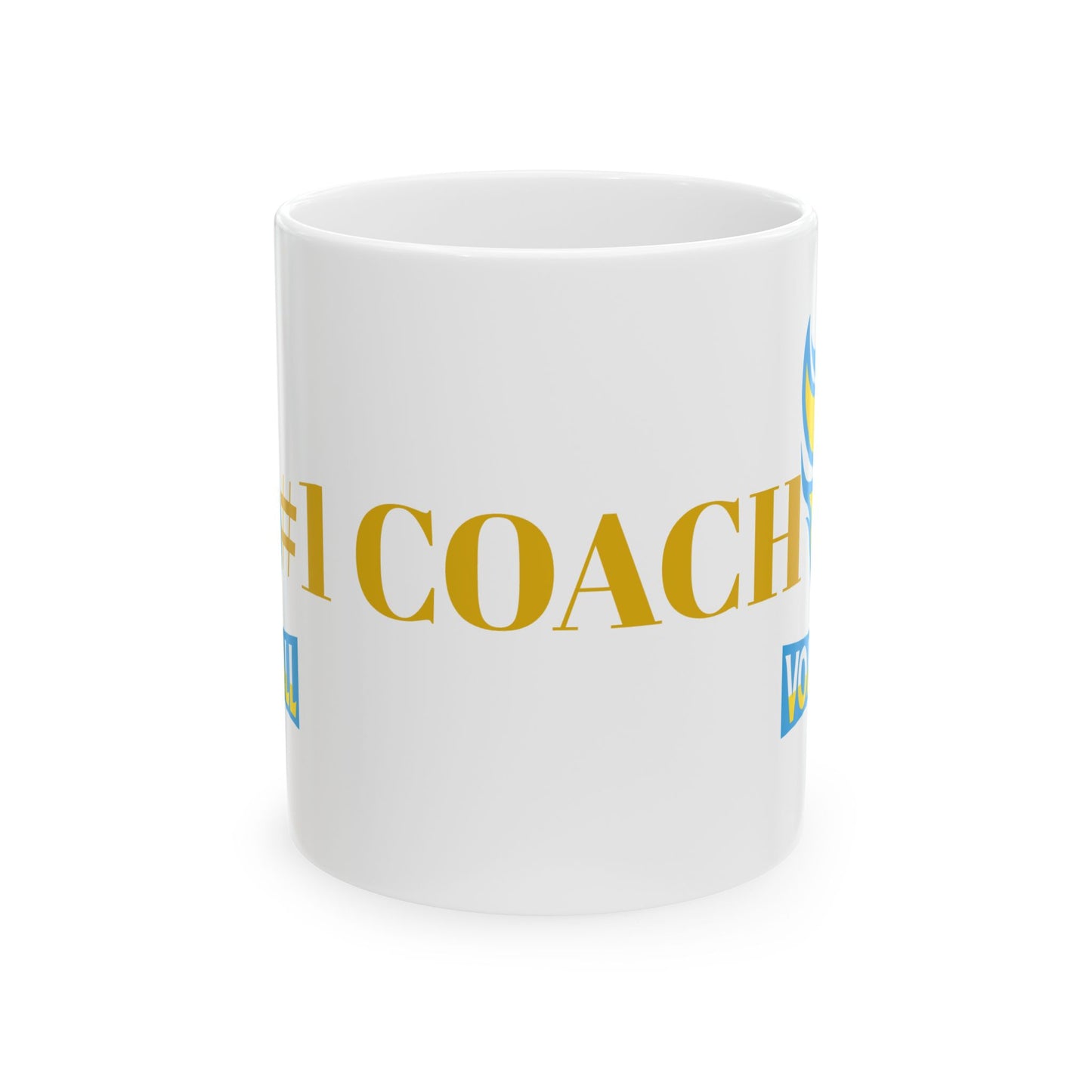 #1 Coach Volleyball Ceramic Mug - Perfect Gift for Coaches & Sports Fans (11oz, 15oz)