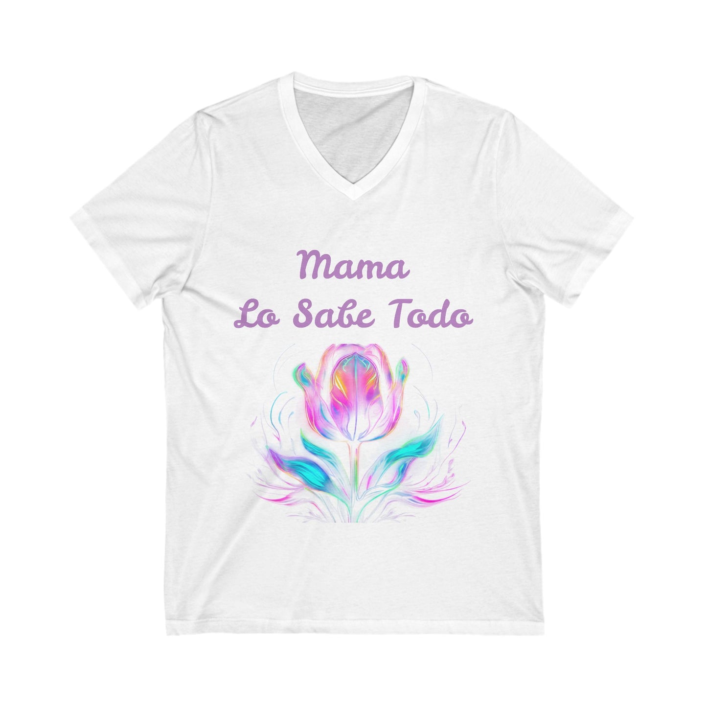 Floral Mama V-Neck Tee - Perfect Gift for Mother's Day