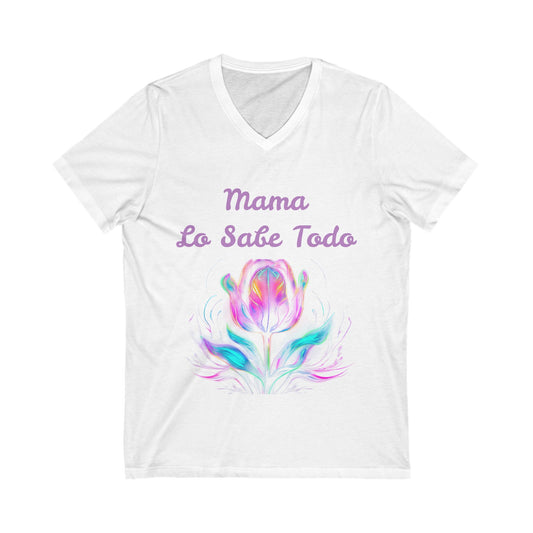 Floral Mama V-Neck Tee - Perfect Gift for Mother's Day