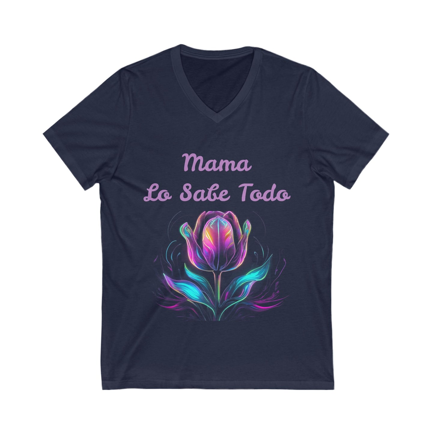 Floral Mama V-Neck Tee - Perfect Gift for Mother's Day