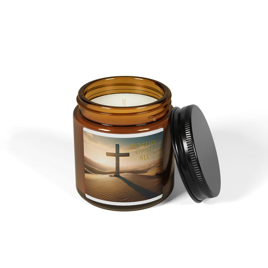 Scented Soy Candle (Amber Jar)