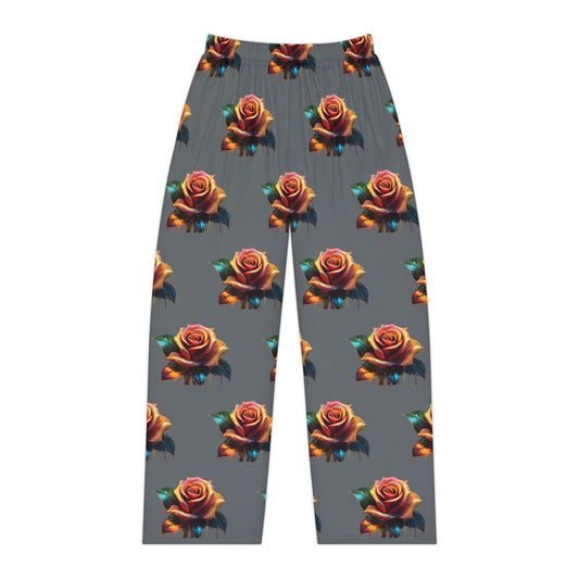 Floral Rose Women's Pajama Pants – Cozy and Stylish Loungewear