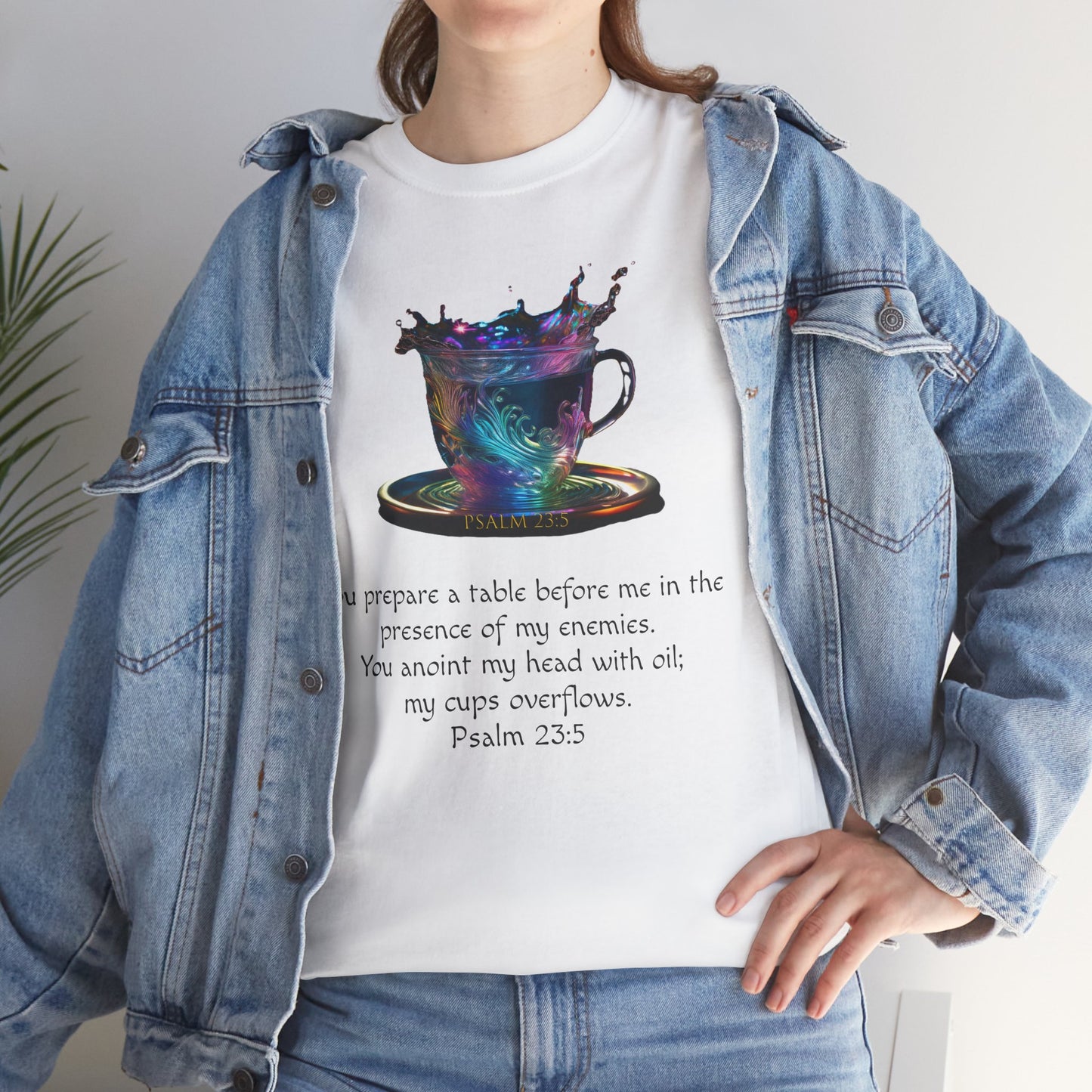 Unisex Heavy Cotton Tee - My Cup Overflows