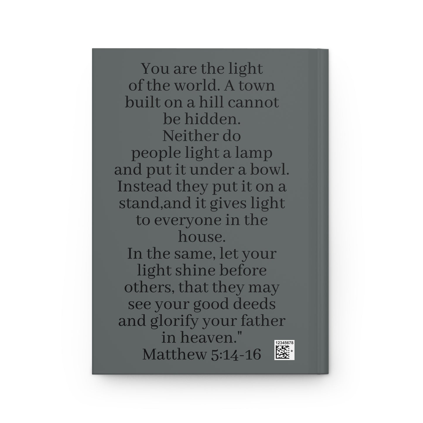 Hardcover Journal Matte, Matthew 5:14