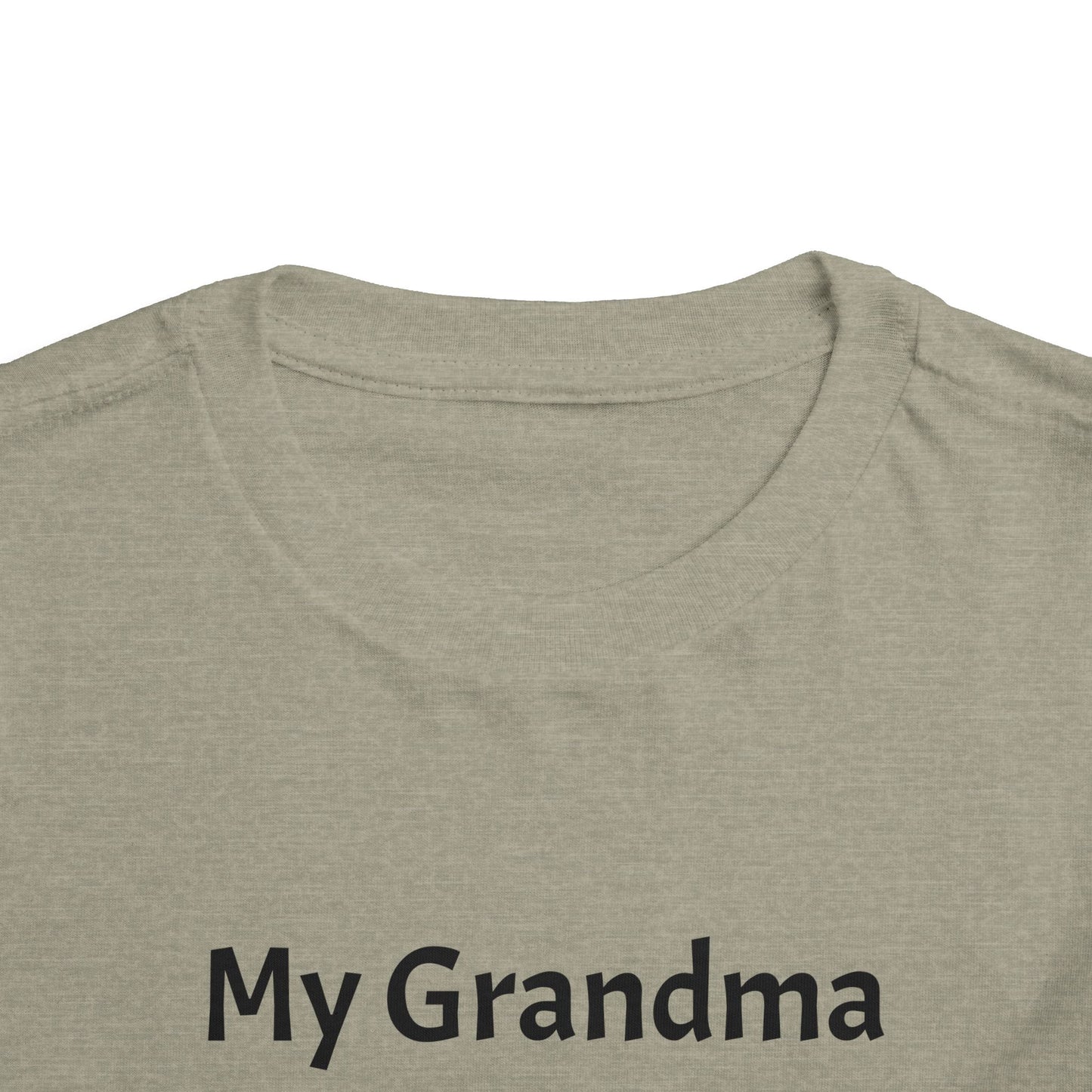 My Grandma Loves Me Toddler Tee - Cute Christian Gift for Kids