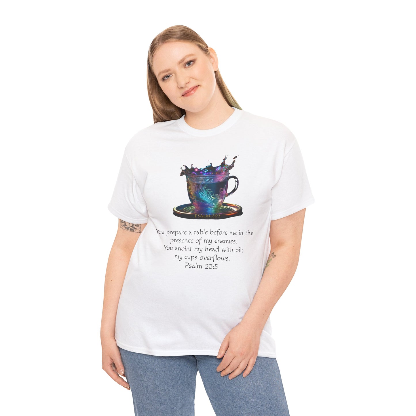 Unisex Heavy Cotton Tee - My Cup Overflows