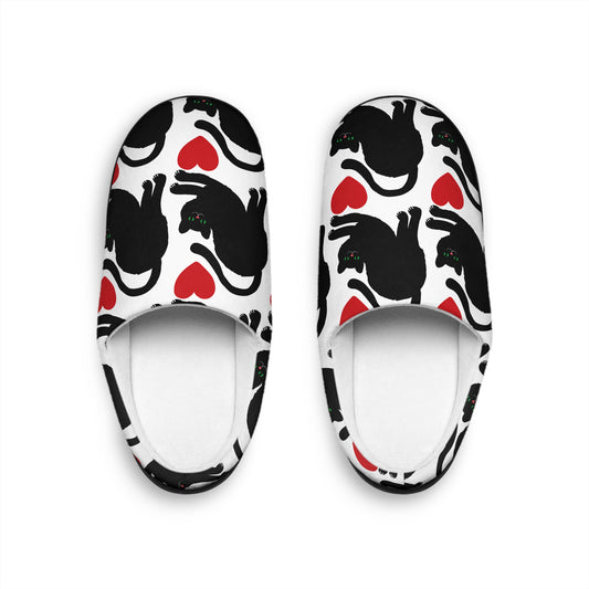 Women's Slippers Cat Love