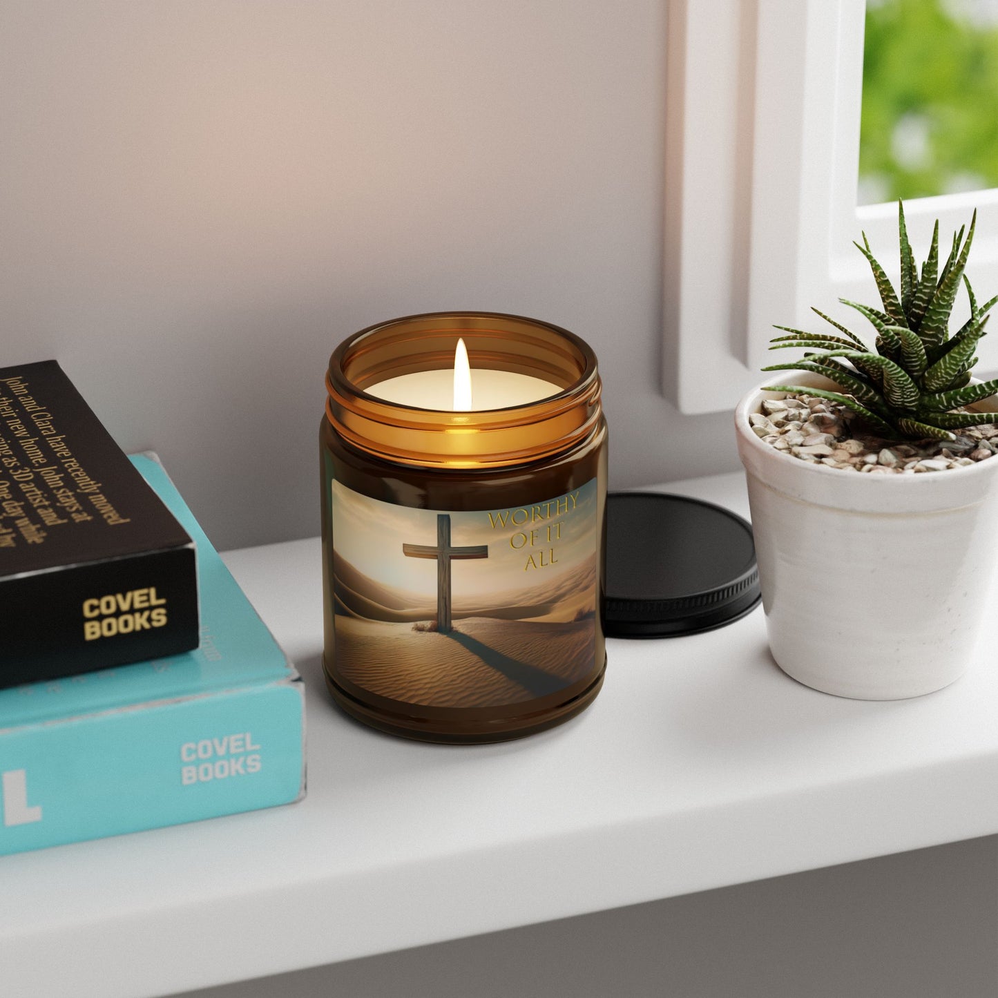 Scented Soy Candle (Amber Jar)