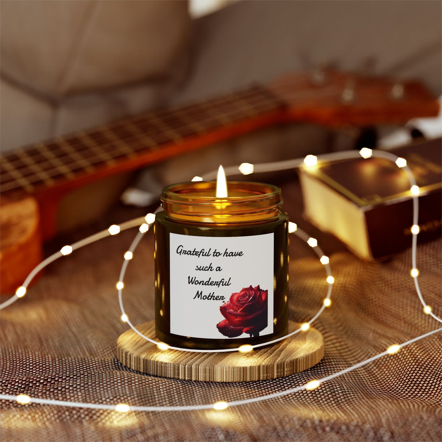 Grateful Mom Scented Candle - Perfect Gift for Mother's Day and Special Occasions