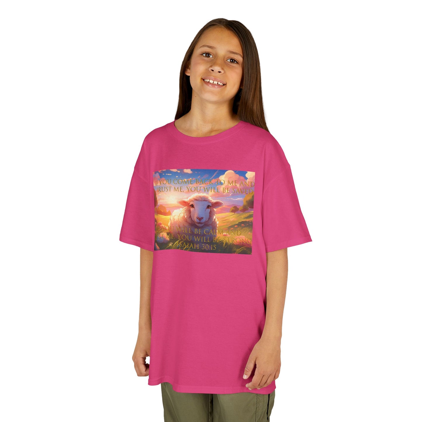 Kids T-Shirt Bible Verse Isaiah 30:15