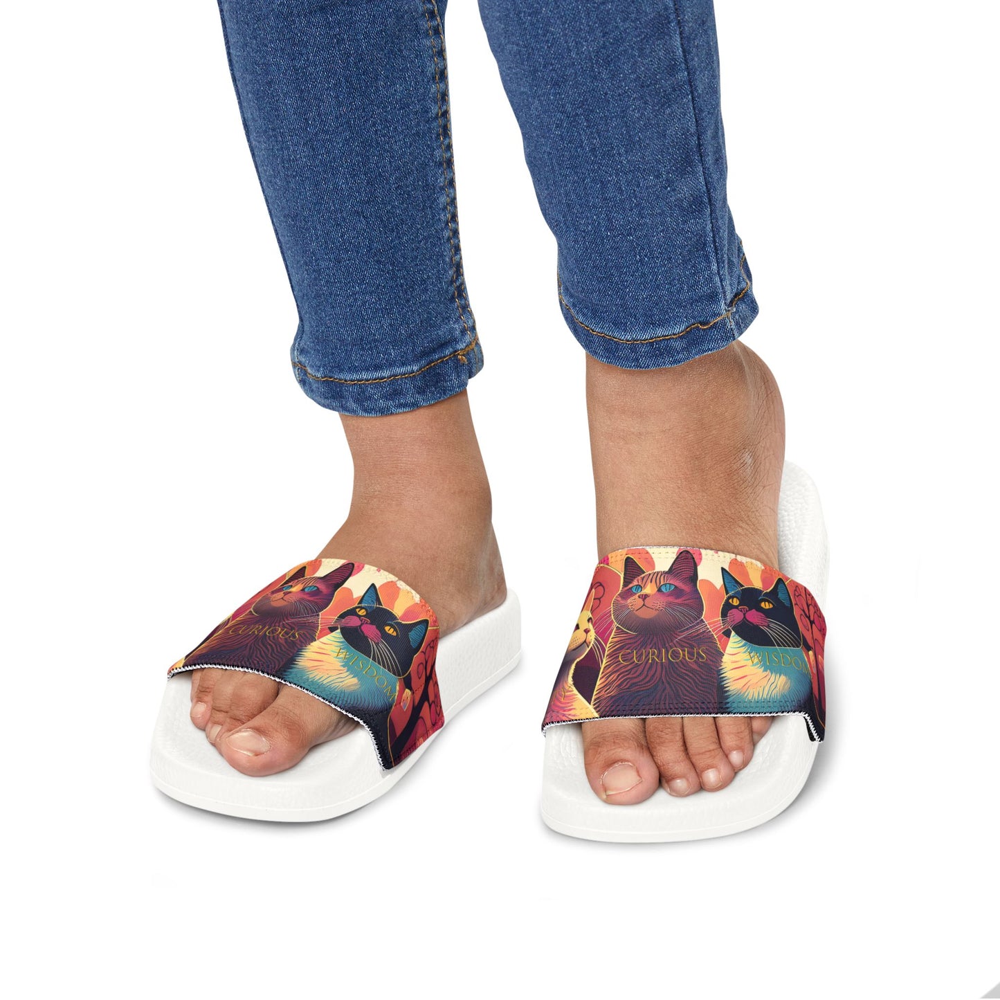 Youth Removable-Strap Sandals - Cats