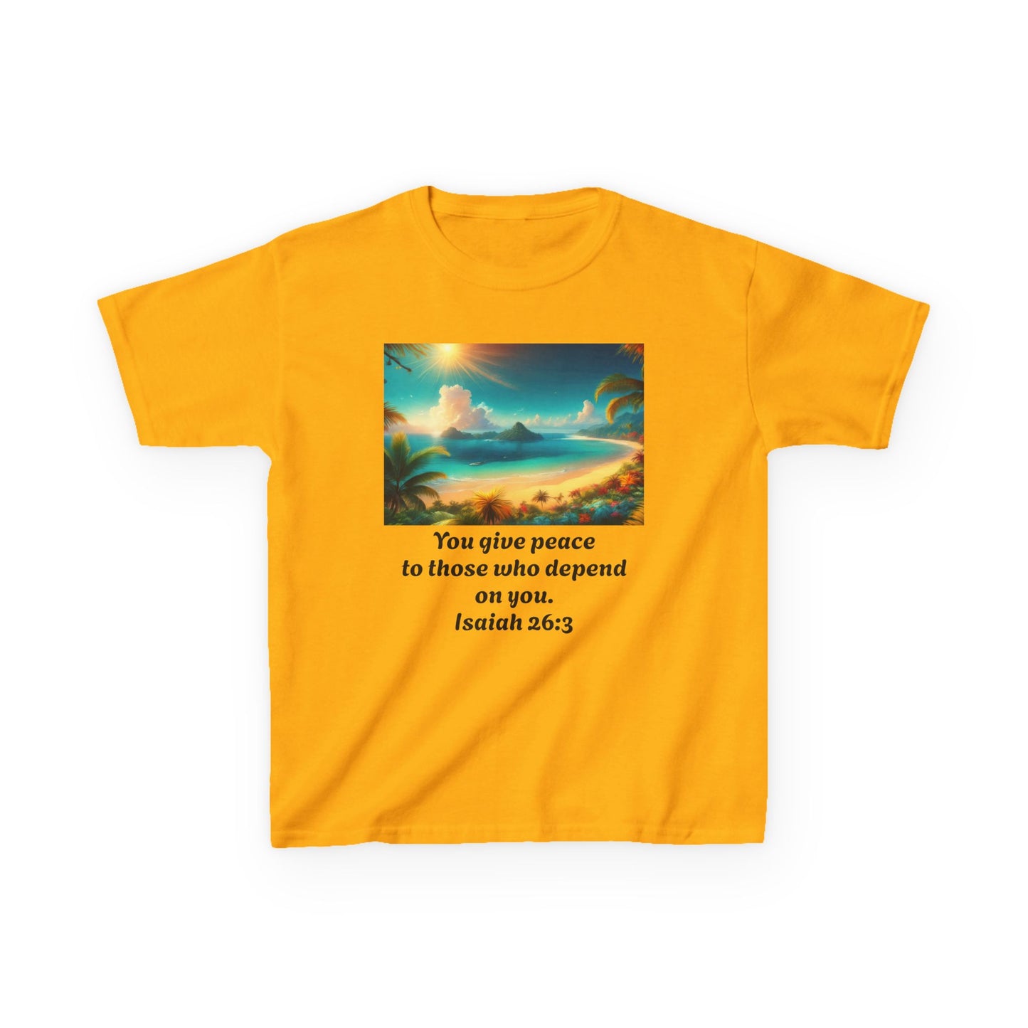 Kids T-Shirt Bible Verse 26:3