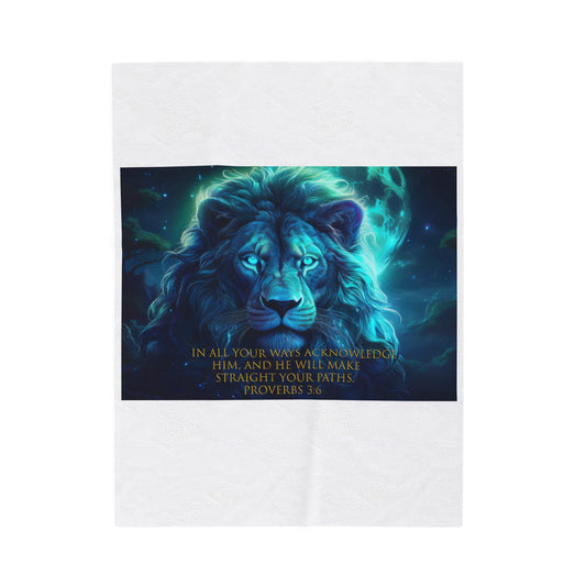 Plush Blanket - Proverbs 3:6