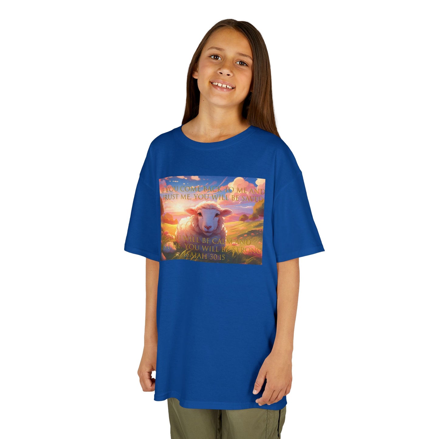 Kids T-Shirt Bible Verse Isaiah 30:15