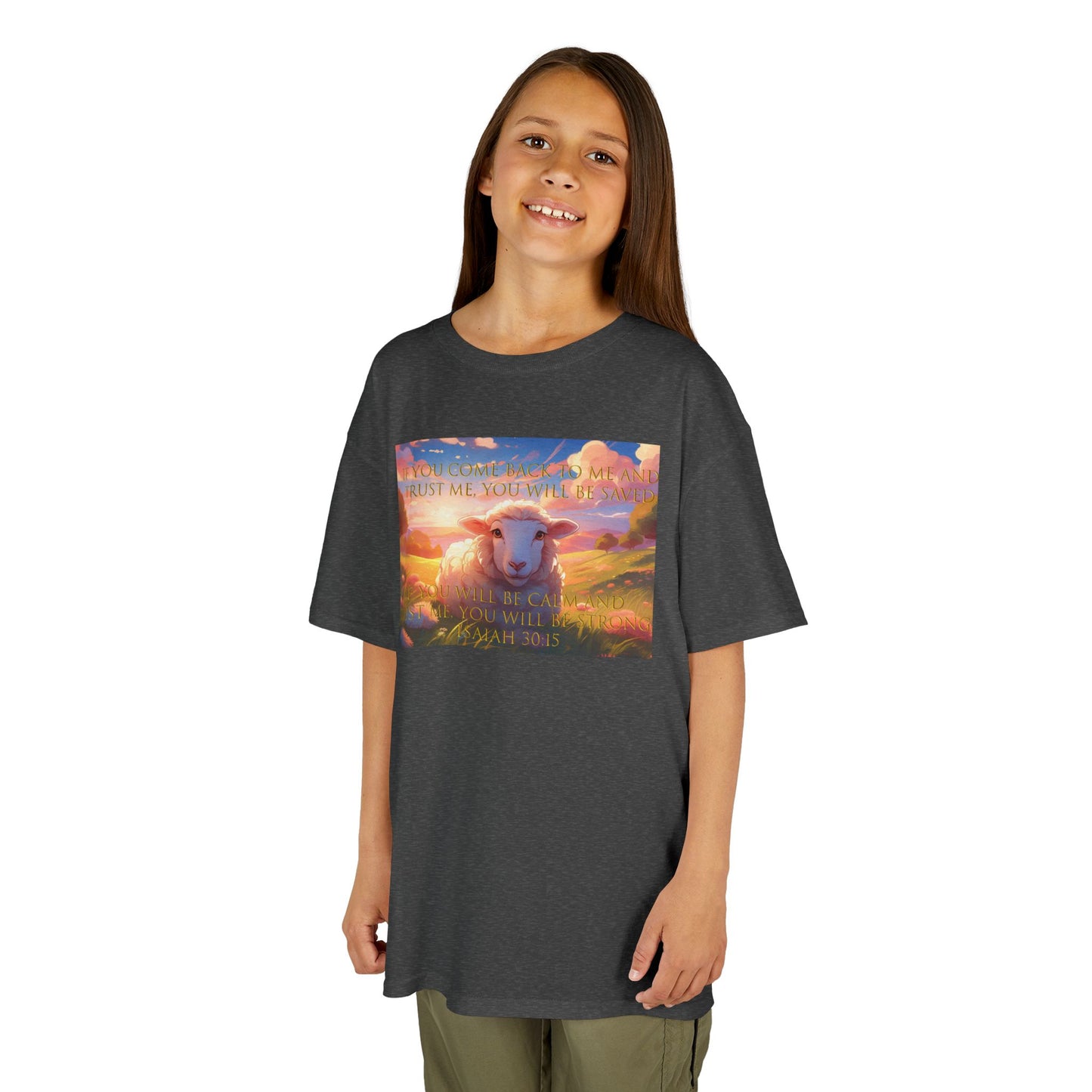 Kids T-Shirt Bible Verse Isaiah 30:15