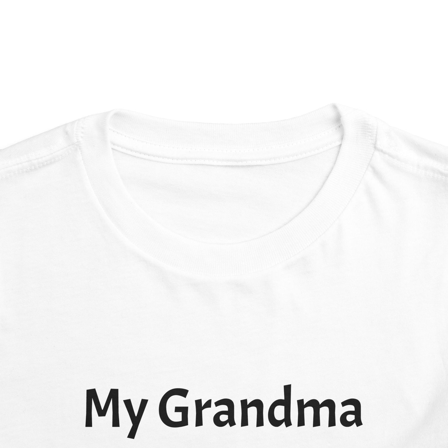 My Grandma Loves Me Toddler Tee - Cute Christian Gift for Kids