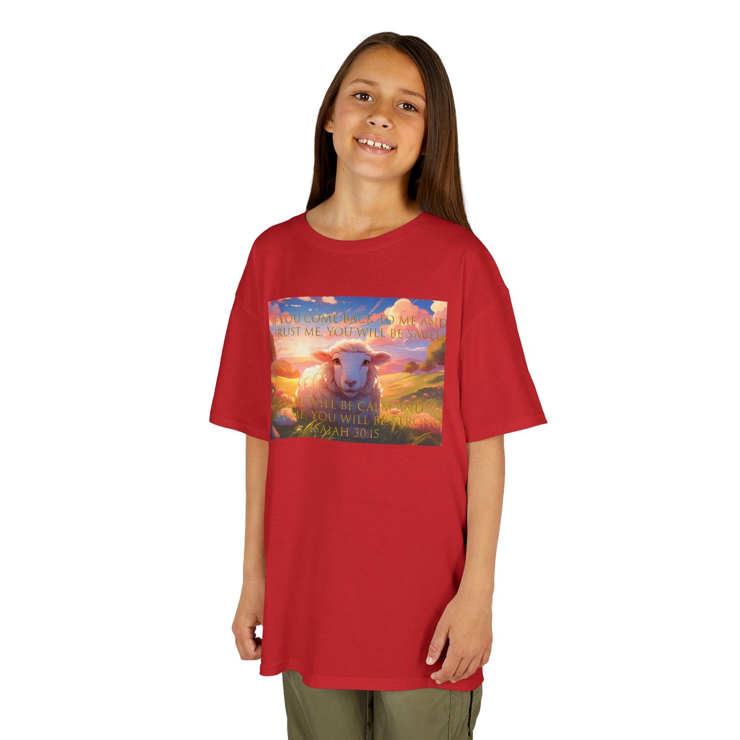 Kids T-Shirt Bible Verse Isaiah 30:15